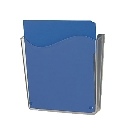 Officemate® OIC® Unbreakable Vertical Wall File, 10"H x 10"W x 3"D, Clear