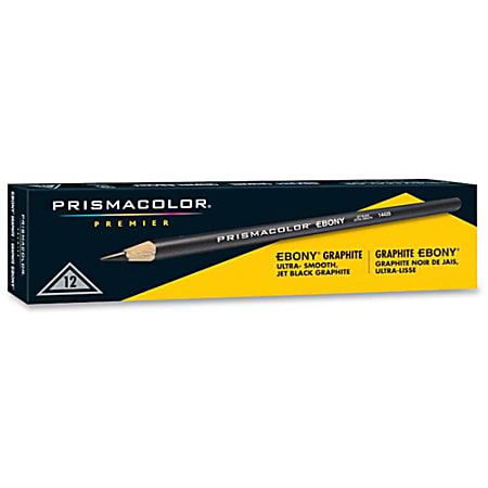 Prismacolor® Ebony Black Drawing Pencils - Box of 12