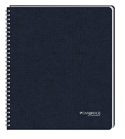 Mead® Cambridge® Limited Hardbound Notebook, 8 1/2" x 11", Legal Ruled, 96 Sheets, Blue