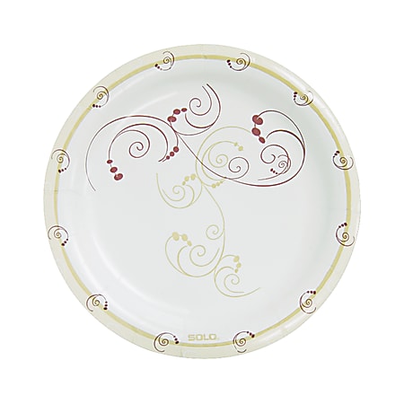 Tan paper plates top