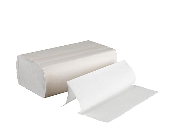 Boardwalk 2-Ply Multi-Fold Paper Towels, 9" x 9 1/2", 65% Recycled, Bleached White, 250 Towels Per Pack, Carton Of 16 Packs