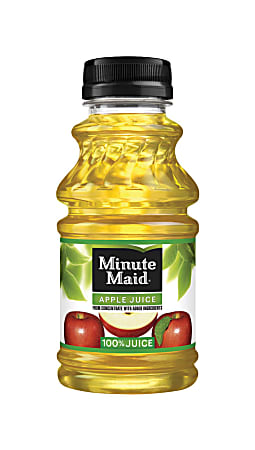 Minute Maid Juice, Apple, 10 Oz, Pack Of 24 Bottles