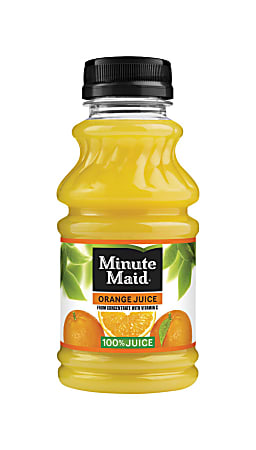 Minute Maid Juice, Orange, 10 Oz, Pack Of 24 Bottles