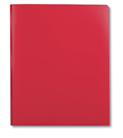 DiVOGA 2-Pocket 3-Prong Report Cover, 8 1/2" x 11", 1/2" Capacity, Red