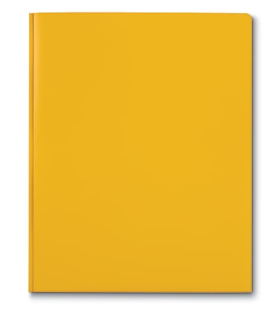 DiVOGA 2-Pocket 3-Prong Report Cover, 8 1/2" x 11", 1/2" Capacity, Yellow