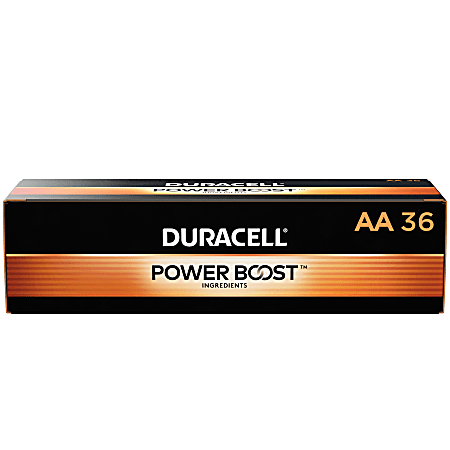 Duracell® Coppertop AA Alkaline Batteries, Box Of 36