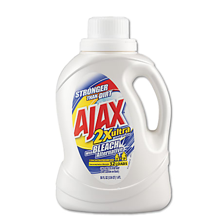 Ajax 2X Ultra Liquid Laundry Detergent, Original Scent, 50 Oz, Case Of 6