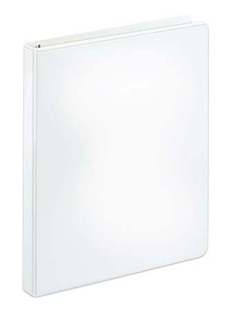 [IN]PLACE® Heavy-Duty Nonstick View 3-Ring Binder, 1/2" Round Rings, White
