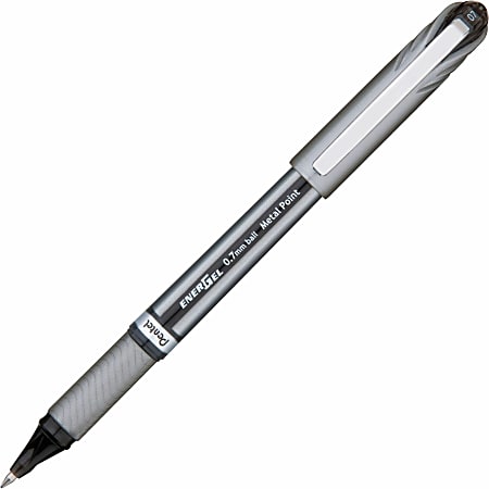 Pentel EnerGel NV Liquid Gel Pens, 0.7 mm, Medium Point, Black Ink, 12-Pack