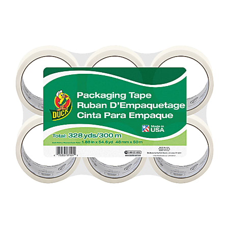 Duck® Standard Packing Tape, 55 Yd., Pack Of 6