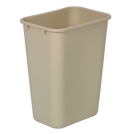 Highmark™ Standard Wastebasket, 10 1/4 Gallons, Beige