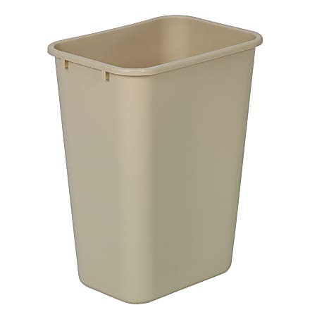 Highmark&trade; Standard Wastebasket, 10 1/4 Gallons, Beige
