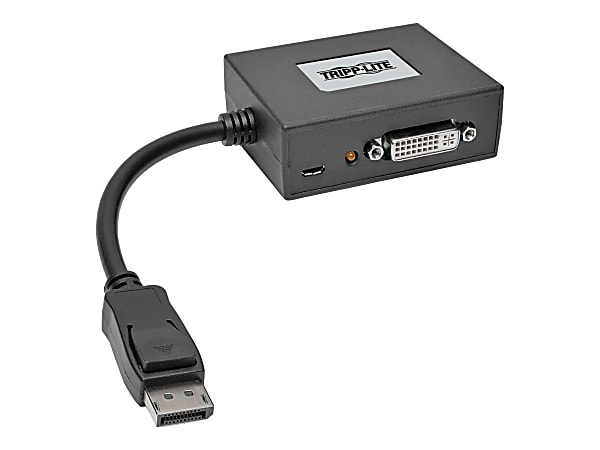 Tripp Lite 2-Port DisplayPort to DVI Multi Stream Transport Hub MST 1080p - Video splitter - 2 x DVI - desktop - TAA Compliant