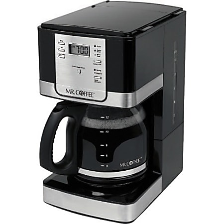 Mr. Coffee 12 Cup 900 Watt Programmable Coffee Maker Black - Office Depot