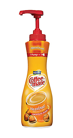 Coffee-mate Liquid Coffee Creamer, Pump Dispenser, Hazelnut, 21.1 Oz