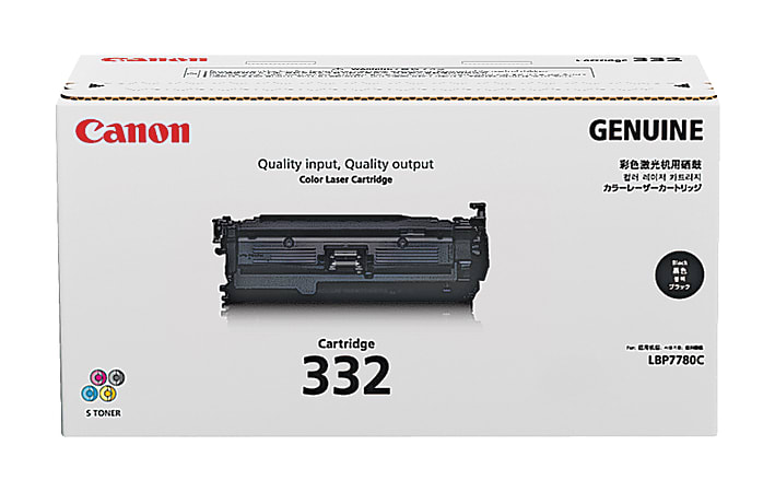 Canon® 332II High-Yield Black Toner Cartridge, 6264B012AA