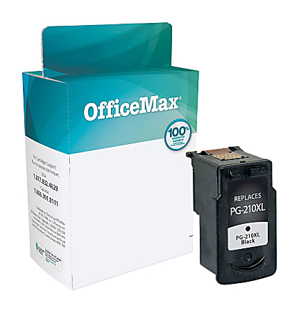 OfficeMax OM05848 (Canon PG-210 / 2974B001) Remanufactured Black Ink Cartridge