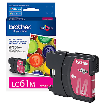 Brother LC61 Magenta Ink Cartridge, LC61M