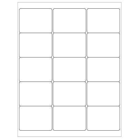Office Depot® Brand Inkjet/Laser Labels, LL114, Rectangular, 2 11/16
