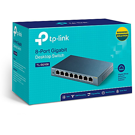 Soldes TP-Link 8-Port Gigabit Switch (TL-SG108) 2024 au meilleur prix sur