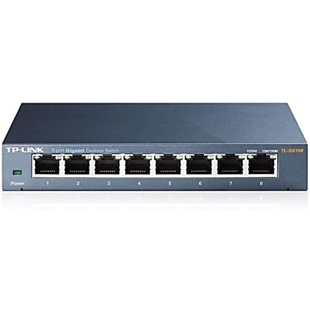 TP-Link® 8-Port Gigabit Ethernet Desktop Switch, TL-SG108