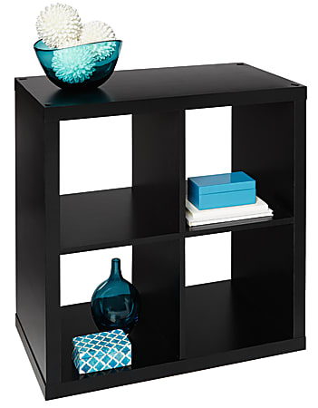 Brenton Studio® Cube Bookcase, 4-Cube, Small, Black