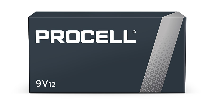 Procell® 9-Volt Alkaline Batteries, Pack Of 12