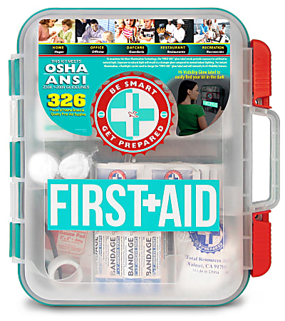  Be Smart Get Prepared Omar Medical Supplies First Aid Kit, 326 Pieces