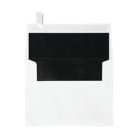 LUX Invitation Envelopes, A2, Peel & Press Closure, Black/White, Pack Of 500