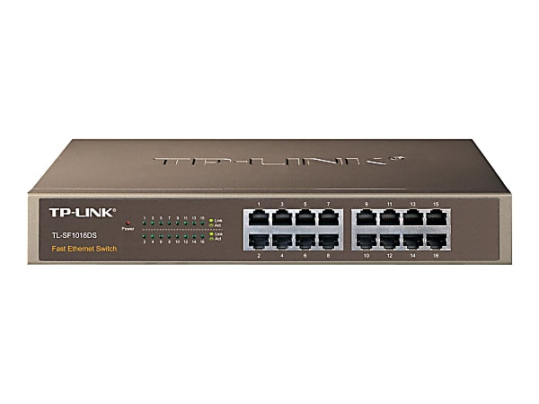 TP-Link TL-SF1016DS - Switch - 16 x 10/100 - desktop, rack-mountable