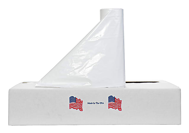 Noramco Super-Heavy Premium 1.5-mil Can Liners, 38" x 58", 55 Gallons, White, Pack Of 100