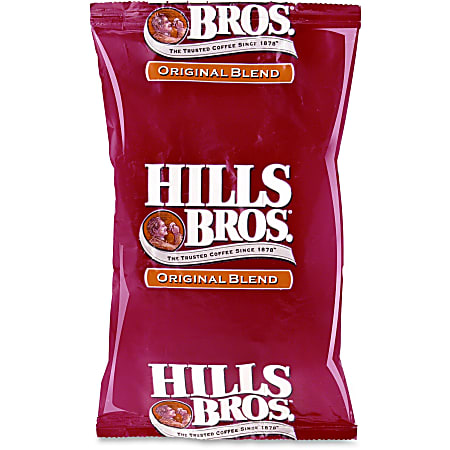 Office Snax® Hills Bros. Single-Serve Coffee Packets, Original, Carton Of 42