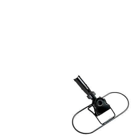 Rubbermaid® Commercial Snap-On Wire Dust Mop Frames, 5" x 24", Black, Pack Of 12