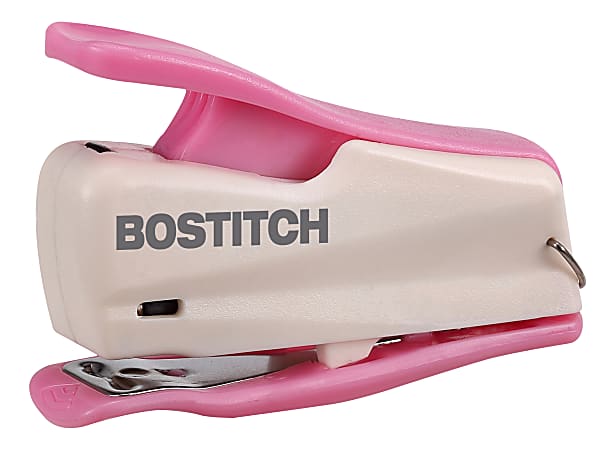 Bostitch® InCourage™ Nano® Mini Stapler, 12 Sheet Capacity, Pink/White