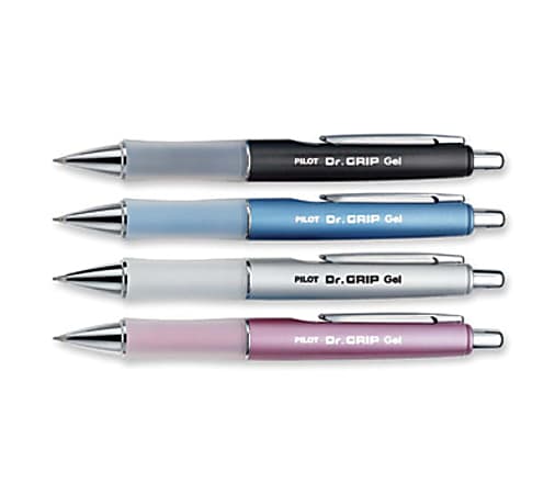 Pilot Dr. Grip Retractable Gel Rollerball Pens - Fine Pen Point - 0.7 mm Pen Point Size - Refillable - Retractable - Black Gel-based Ink - Assorted Barrel - 1 Each