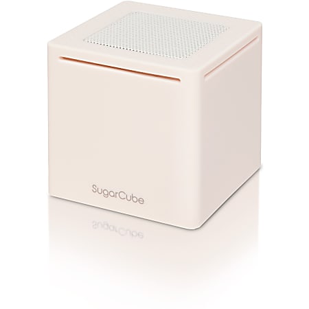 A.M.P Sugarcube Speaker System - Portable, Desktop - Battery Rechargeable - Wireless Speaker(s) - White