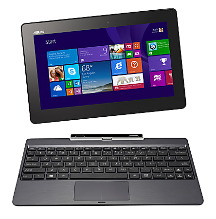 ASUS® Transformer Book Convertible Laptop Computer With 10.1" Touch-Screen Display, 64GB, T100TA-C2-GR