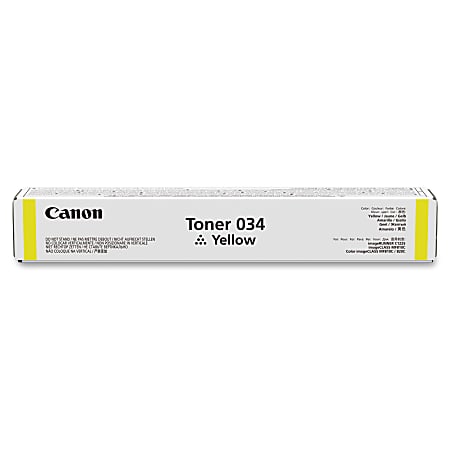 Canon® 034 pQ Yellow Toner Cartridge, 9451B001