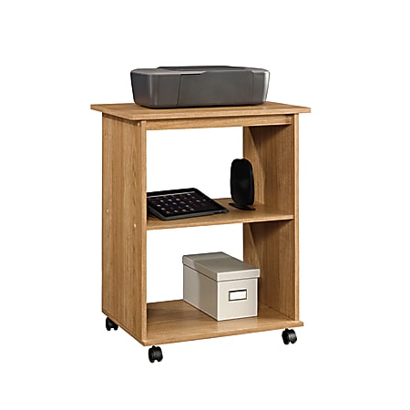 Sauder Beginnings Collection Utility Cart, 28 7/8"H x 23 1/2"W x 16"D, Highland Oak