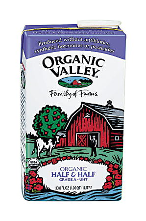 Organic Valley Half And Half Creamer, 33.8 Oz