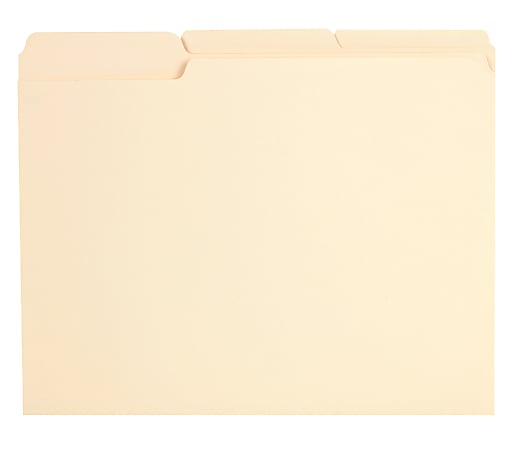 50 End Tab Fastener File Folders Reinforced Straight Cut tab Manila 50 Pack Letter Size Designed to Organize Standard Medical Files and Office documents