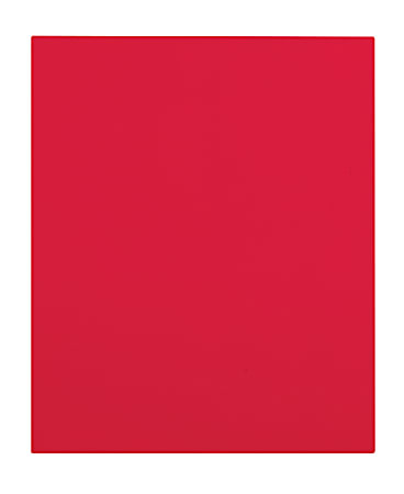 Office Depot® Brand Secure Top 2-Pocket Folders, Red, Pack Of 10