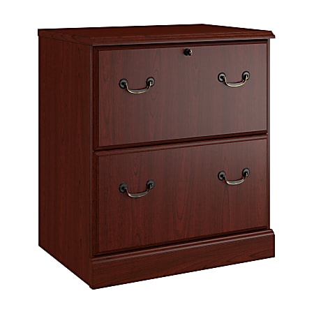 kathy ireland® Home by Bush Business Furniture Bennington 20"D Lateral 2-Drawer File Cabinet, Harvest Cherry, Delivery