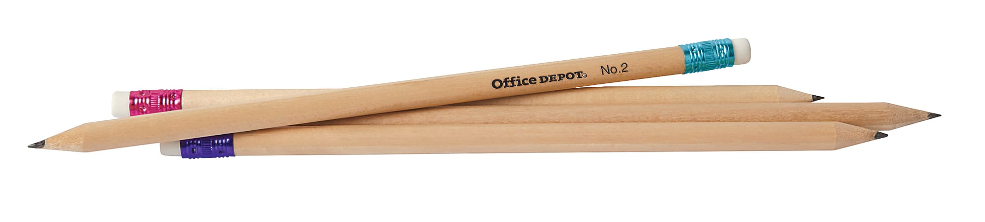 Office Depot® No. 2 Natural Wood Pencils, Pack Of 96