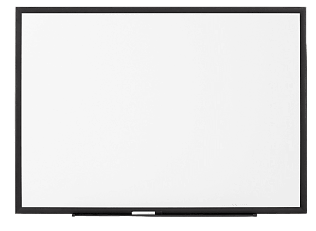 FORAY™ Magnetic Unframed Dry-Erase Whiteboard, 48 1/8" X 34 1/4", Jet Black