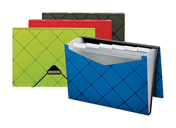 OfficeMax Expanding File, 7-Pocket, Letter Size, Assorted Colors