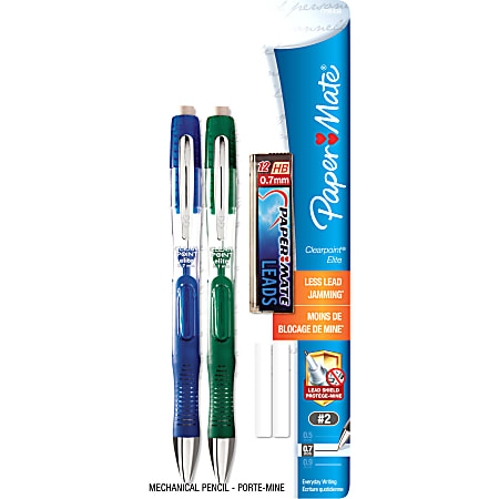 筆記具 Elite Paper Mate Clearpoint Elite Mechanical Pencil Starter Set 0.7 mm