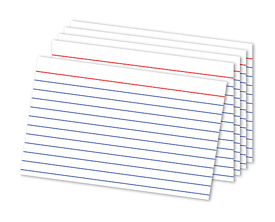 Office Depot® Brand Ruled Index Cards, 4" x 6", White, Pack Of 300