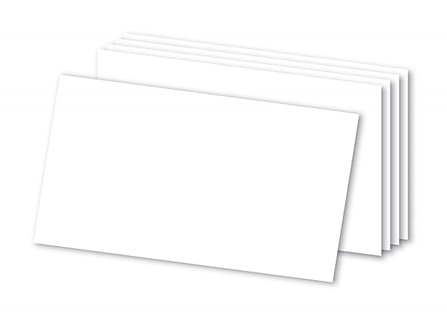 Office Depot® Brand Blank Index Cards, 3" x 5", White, Pack Of 300