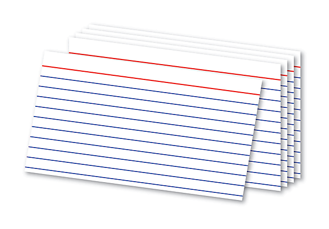 Office Depot® Brand Ruled Index Cards, 3" x 5", White, Pack Of 300